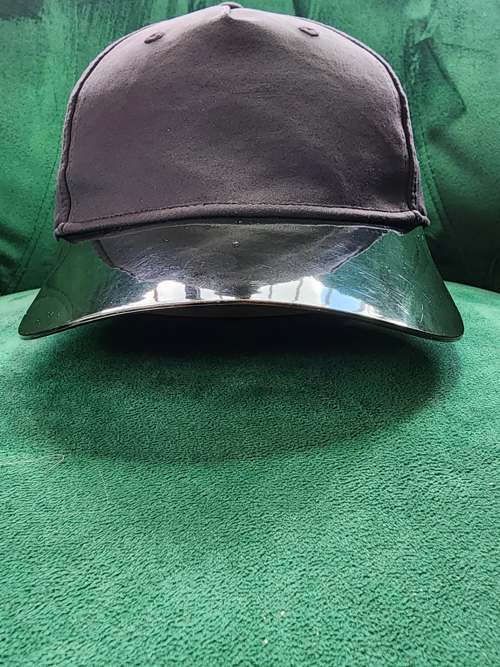 Black Cap with Reflective Visor